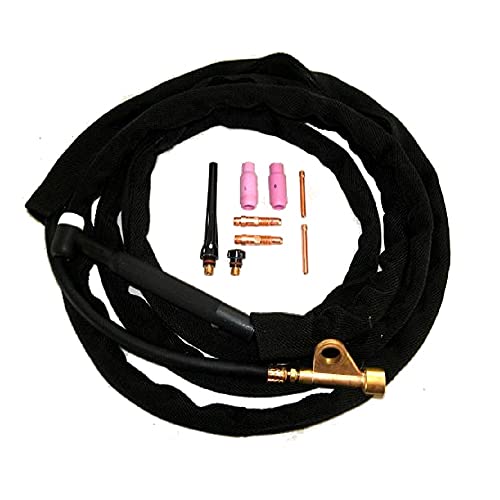 WeldingCity 150-amp WP-17FV (Flexible Head with Gas Valve) 12.5-ft Power Cable Hose Air-cooled TIG...