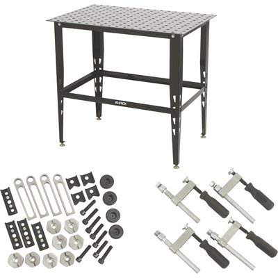 Klutch Steel Welding Table with Tool Kit - 36in.L x 24in.W x 33 1/4in.H