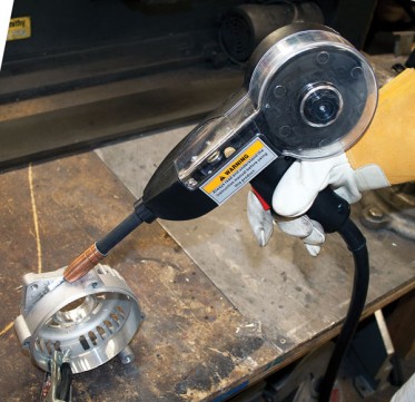 Spool gun for aluminum wleding on a MIG welder