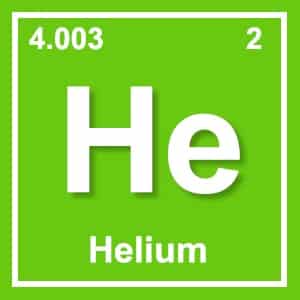 He symbol for helium gas