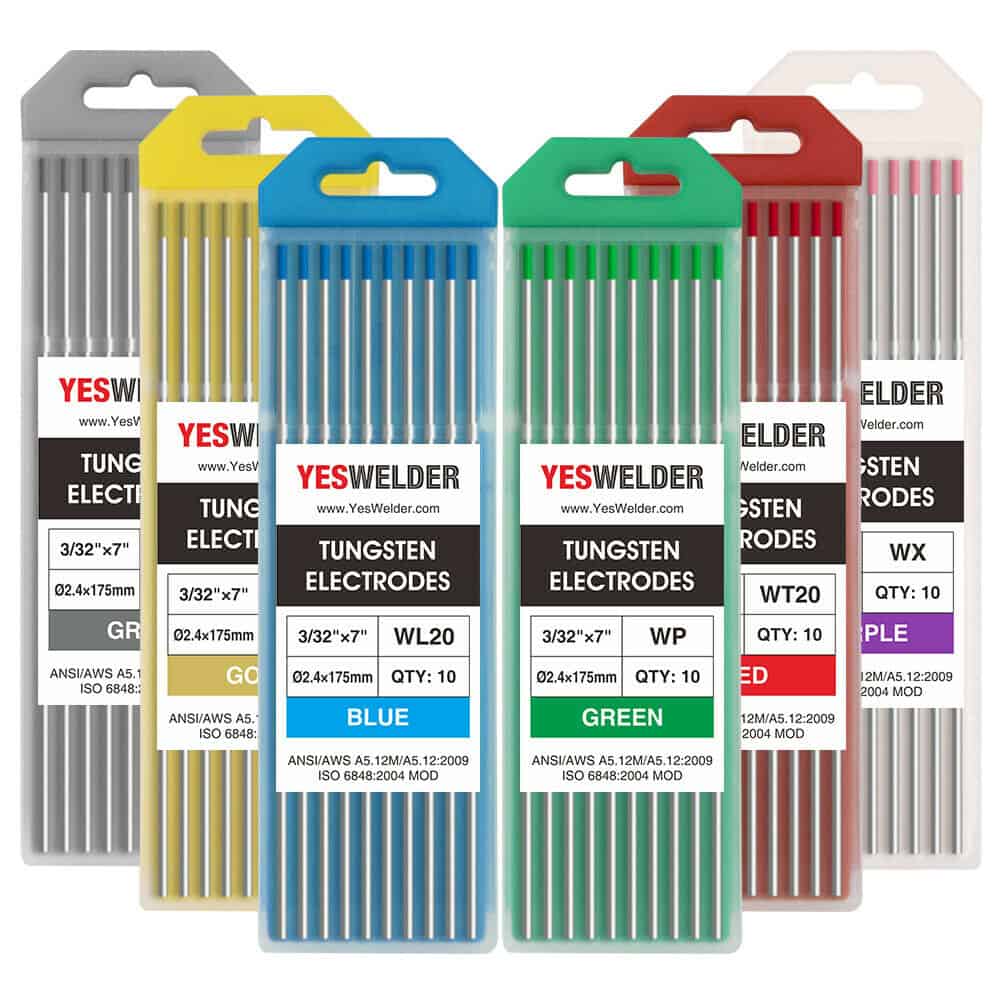 image of different tungsten electrodes