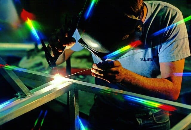 image of a welder doing a TIG weld