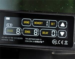 image of ESAB sentinel control panel