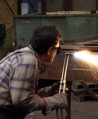 image of a welder worker