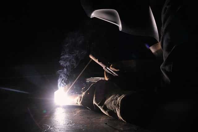 image of a well protected welder