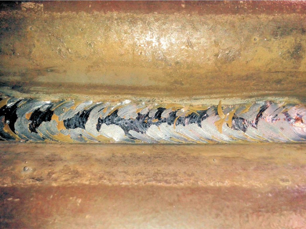 image of poor looking weld