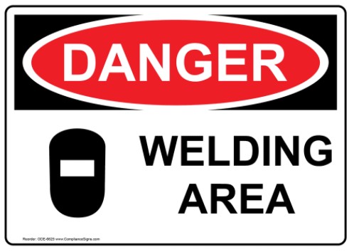 image of a welding sign