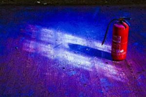 image of a fire extinguisher on a floor