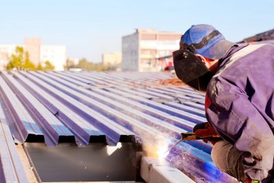 Image of stick welding worker