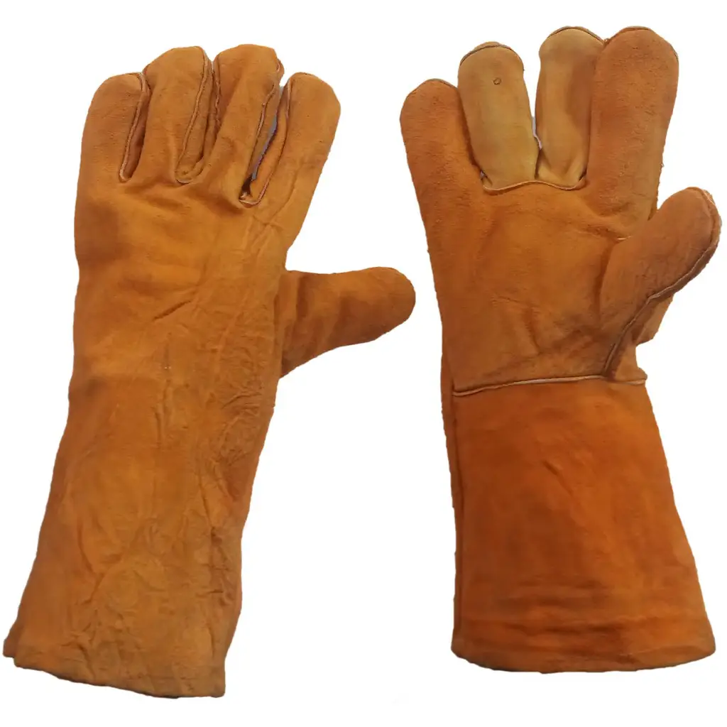 Leather welding gloves used for MIG and Stick welding