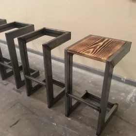 DIY Simple Bar Stool with spring in the making