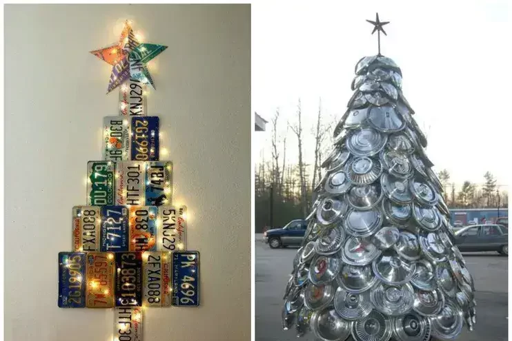Christmas Tree Ornaments made with welding