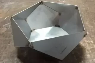 DIY Polygon Bowl made of a stainless steel 