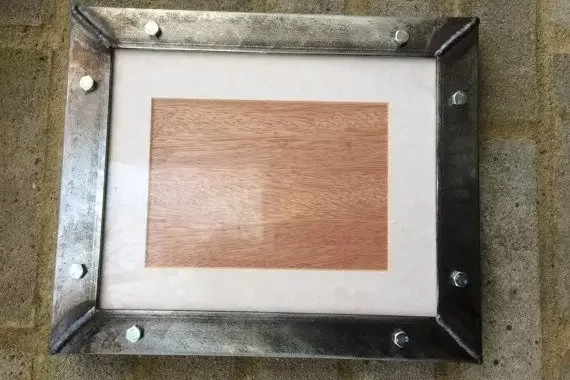 Welded DIY Steel Picture Frame made