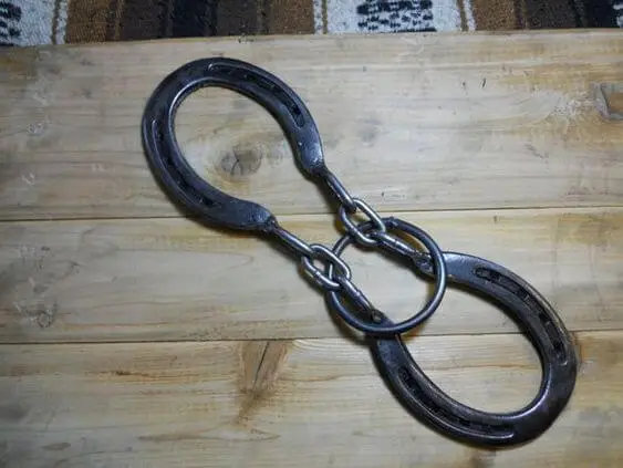 DIY Puzzle made from 2 horseshoes 
