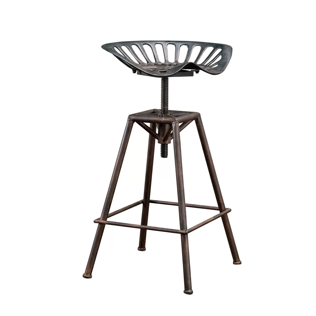 Image of a DIY metal stool for welding shop with hight adjustments 