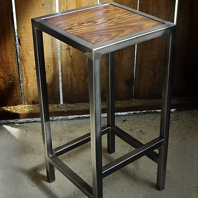 Image of a simple DIY metal stool 