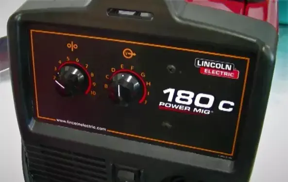 lincoln power mig 180c control panel