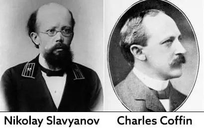 Nikolay Slavyanov and Charles Coffin inventors  of arc welding