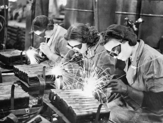 Winnie the welder, representing female welders during  world war two