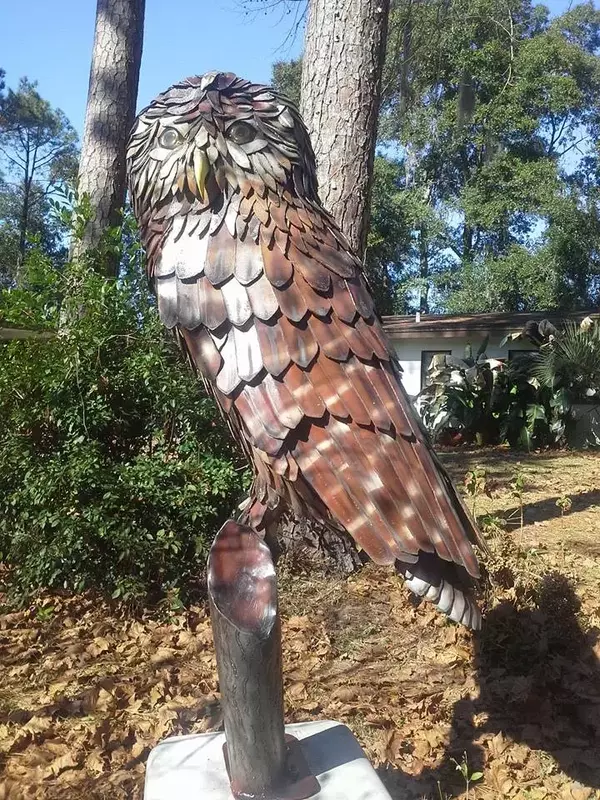 oddie the owl by jra welding john andrews