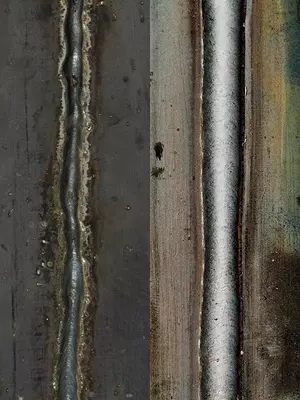fast and slow travel speed of MIG weld
