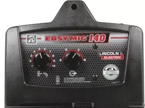 image of lincoln easy mig 140 control panel