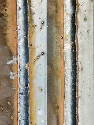 too low and too high voltage of a MIG weld