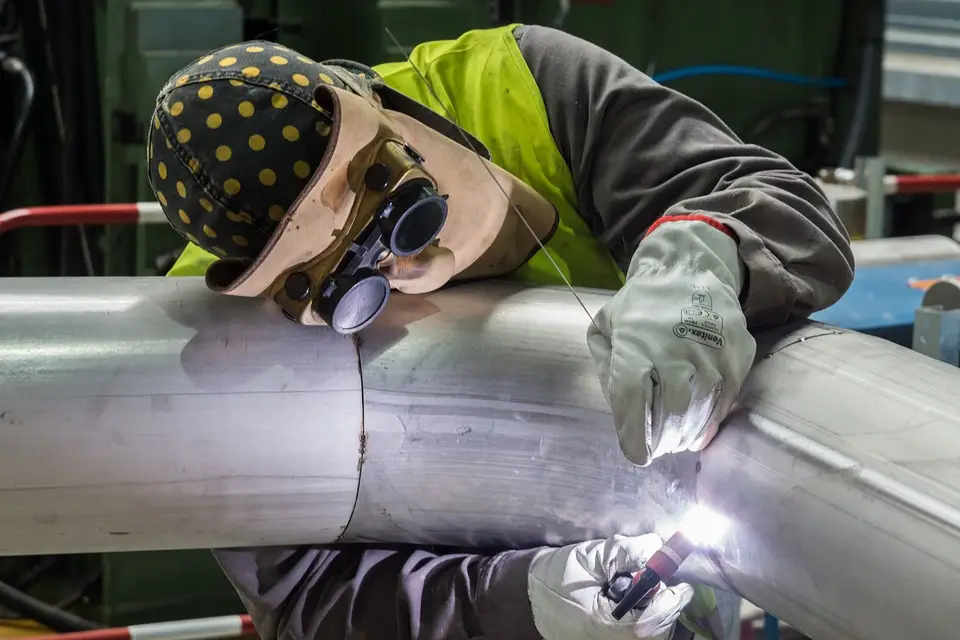 image of a TIG welded pipe