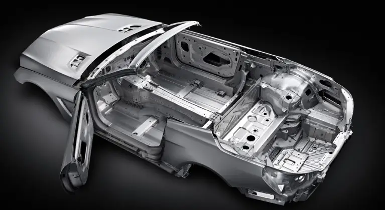 image of aluminum car body