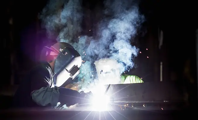 image of welding fumes