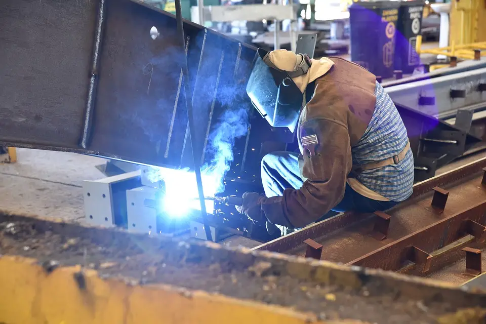 image of a welding workplace