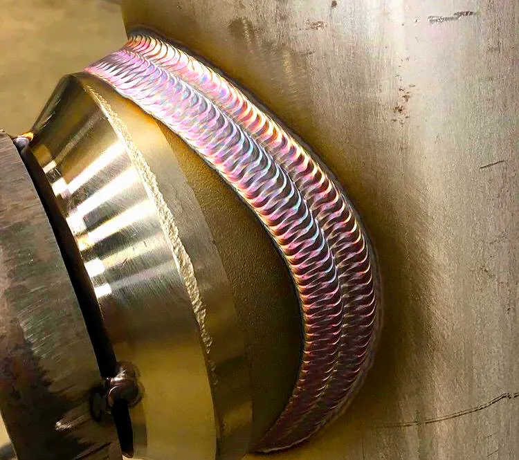 Beautiful looking two-pass TIG weld 