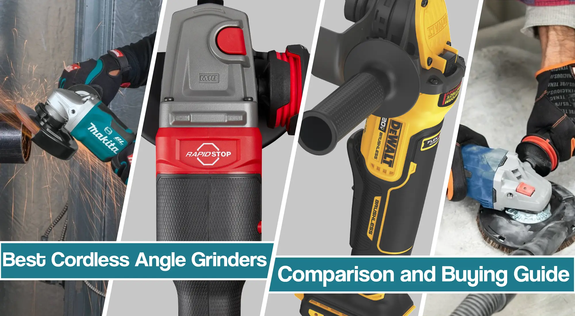 Best cordless angle grinder – Reviews & Comparison Table 2024