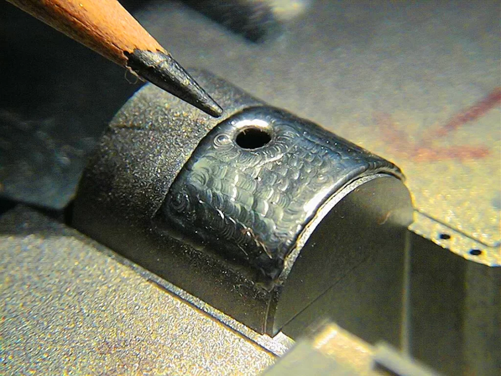 Micro TIG welding on materials sich as nicle and platinum