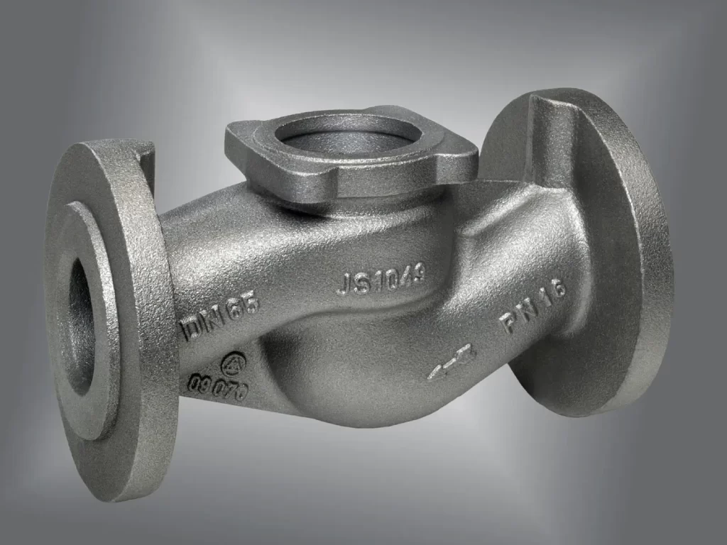 Image of a valve made of gray cast iron 