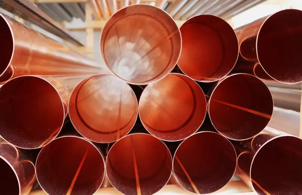 image of copper pipes