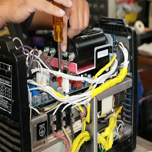 inside of a transformer welder