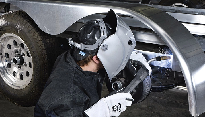 MIG welding aluminum in automotive industry