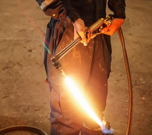 oxy-acetylene welding operation