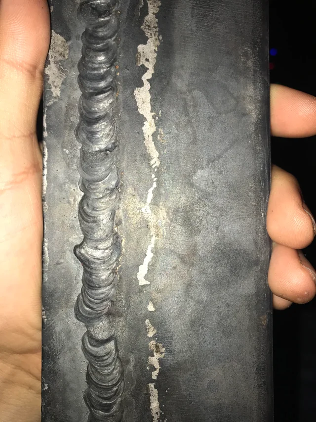 Poor oxyfuel weld