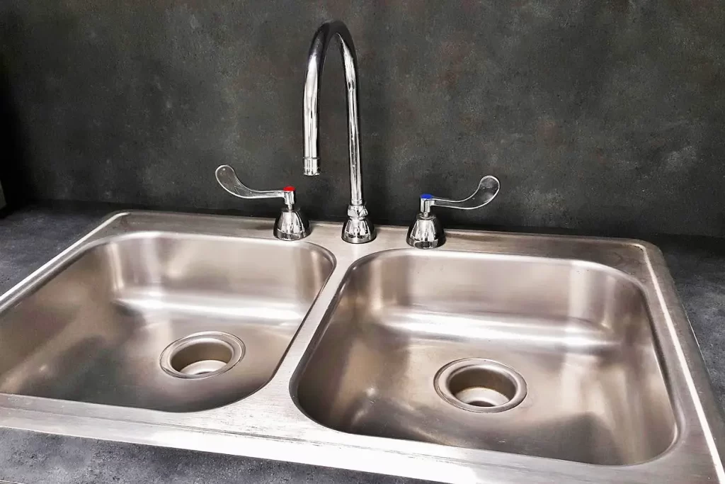 image of a stainless steel kitchen sink