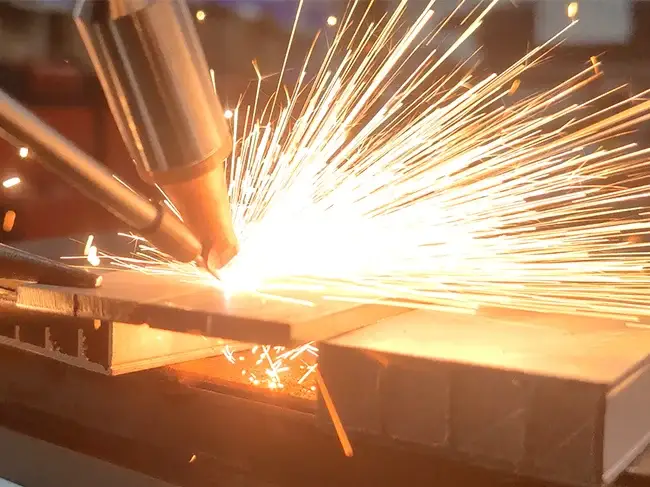 image of a Fiber laser welding process