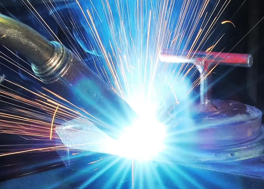 image of the welding arc