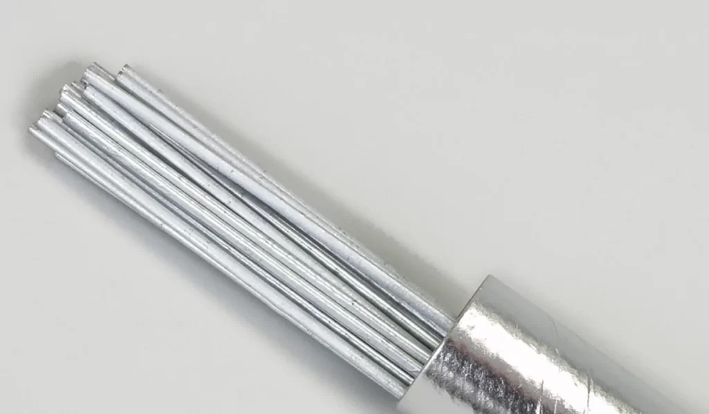 Image of a aluminum soldering rods.