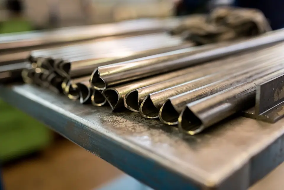 image of cut stainless steel pipes