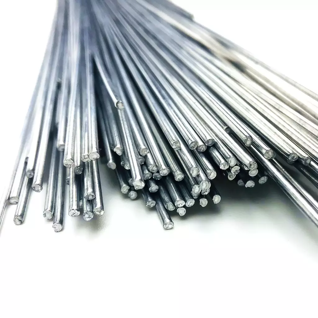 Image of magnesium brazing rods that are used as added material in the brazing process.