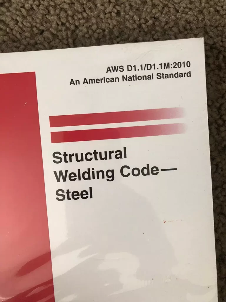 image of aws d1.1 welding codes book