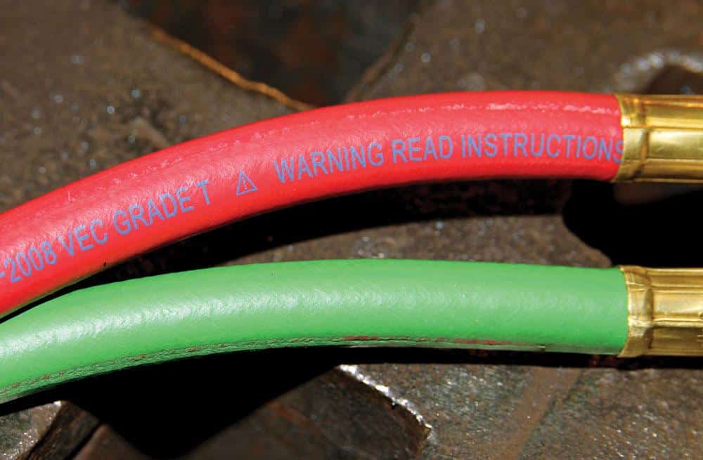 grade t gas welding hoses