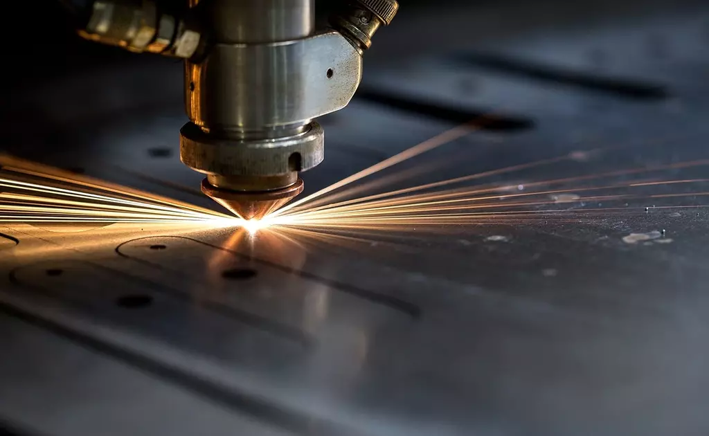 high-powered laser in cutting